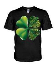 Happy St Patricks Day HN030103DH V-Neck T-Shirt tile