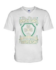 Happy St Patricks Day DD012632DH V-Neck T-Shirt tile