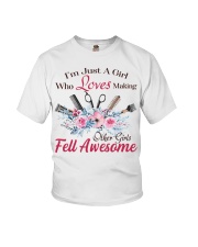 hair stylist T-shirt Youth T-Shirt tile