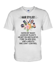 Hair Stylists T-Shirt V-Neck T-Shirt tile