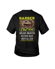 Barber caution brian-mouth filter not installed Youth T-Shirt tile