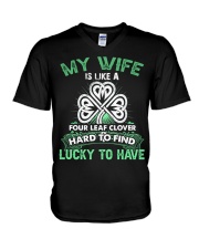Happy St Patricks Day HN030102DH V-Neck T-Shirt tile