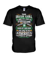 Happy St Patricks Day DD012909DH V-Neck T-Shirt tile
