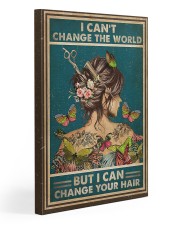 I can't change the world but ican change your hair Gallery Wrapped Canvas Prints tile