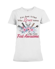 Hair stylist T-shirt Premium Fit Ladies Tee tile