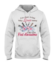 Hair stylist T-shirt Hooded Sweatshirt tile