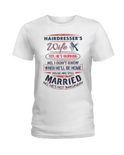 Hairdresser T-shirt Ladies T-Shirt tile