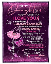 Dad daughter - good time Fleece Blanket tile