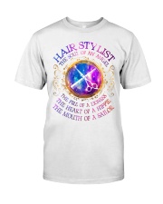 Hair Stylist the soul of an Angel Classic T-Shirt front