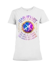 Hair Stylist the soul of an Angel Premium Fit Ladies Tee tile