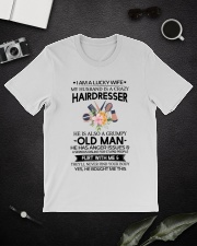 My Husband is a crazy Hairdresser Classic T-Shirt lifestyle-mens-crewneck-front-16
