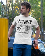 I Like Beer And Dogs Classic T-Shirt apparel-classic-tshirt-lifestyle-front-44