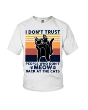 I Don't Trust People Who Don't Meow Back Youth T-Shirt tile
