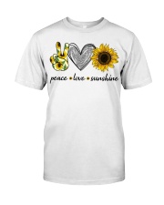Peace Love Sunshine Classic T-Shirt front