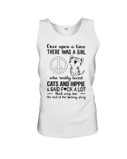 A Girl Really Loved Cats And Hippie Unisex Tank tile