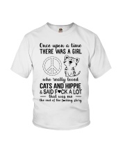 A Girl Really Loved Cats And Hippie Youth T-Shirt tile