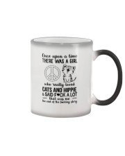 A Girl Really Loved Cats And Hippie Color Changing Mug tile