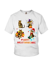 Happy Hallothanksmas Youth T-Shirt tile