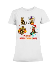 Happy Hallothanksmas Premium Fit Ladies Tee tile