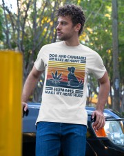 Dog Love Humans Make My Head Hurt Classic T-Shirt apparel-classic-tshirt-lifestyle-front-44