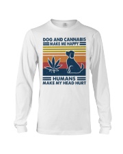 Dog Love Humans Make My Head Hurt Long Sleeve Tee tile