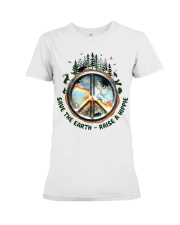Save The Earth Raise A Hippie Premium Fit Ladies Tee tile