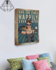 And She Lived Happily Ever After Style 1 16x20 Gallery Wrapped Canvas Prints aos-canvas-pgw-16x20-lifestyle-front-02