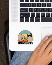 Best Cat Dad Ever Sticker Sticker - Single (Vertical) aos-sticker-single-vertical-lifestyle-front-11