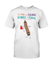 The Day The Teachers Backed To School Style 9 Premium Fit Mens Tee tile