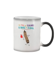 The Day The Teachers Backed To School Style 9 Color Changing Mug tile