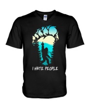 I Hate People Style 2 V-Neck T-Shirt tile