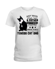 Tuxedo Cat Dad Ladies T-Shirt tile