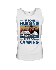 I'm Done Nursing Let's Go Camping Unisex Tank tile