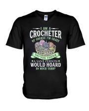 I Am A Crocheter V-Neck T-Shirt tile