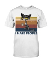 I Hate People Cat Premium Fit Mens Tee tile