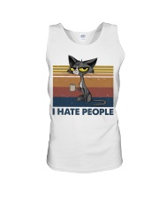 I Hate People Cat Unisex Tank tile