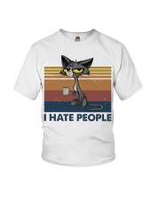I Hate People Cat Youth T-Shirt tile
