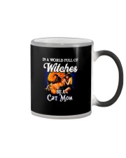 In A World Full Of Witches Be A Cat Mom Color Changing Mug tile