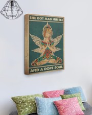 She Got Mad Hustle And A Dope Soul 16x20 Gallery Wrapped Canvas Prints aos-canvas-pgw-16x20-lifestyle-front-02