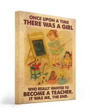 A Girl Who Really Wanted To Become A Teacher 16x20 Gallery Wrapped Canvas Prints front