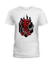 Cat Pool Ladies T-Shirt tile