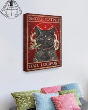 Smoke Catnip Hail Lucipurr 16x20 Gallery Wrapped Canvas Prints aos-canvas-pgw-16x20-lifestyle-front-02