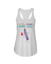 The Day The Teachers Backed To School Style 7 Ladies Flowy Tank tile