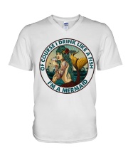 Of Course I Drink Like A Beer V-Neck T-Shirt tile