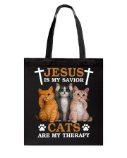 Cats Are My Therapy Tote Bag tile