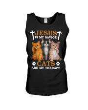 Cats Are My Therapy Unisex Tank tile