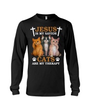 Cats Are My Therapy Long Sleeve Tee tile