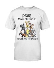 Dogs Make Me Happy Premium Fit Mens Tee tile