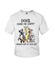 Dogs Make Me Happy Youth T-Shirt tile