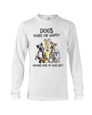Dogs Make Me Happy Long Sleeve Tee tile